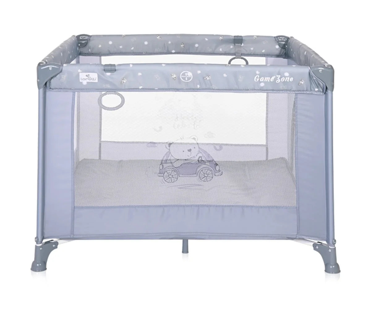 Lorelli Кошара за спане и игра Game Zone Silver Blue Car