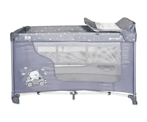 Lorelli Кошара за спане и игра Moonlight 2 нива Silver Blue Car