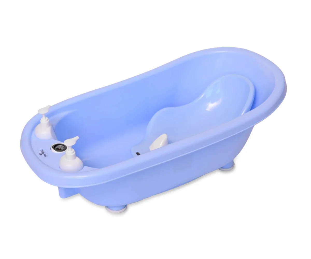 Lorelli Bath Вана 88см с оттичане+термометър+подложкаа-синя