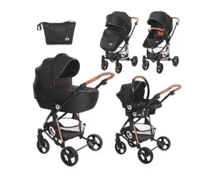 Lorelli Комб.количка Crysta 3в1+чанта black Diamond