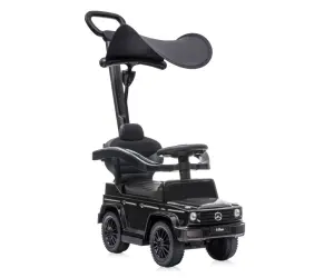 Lorelli Toys Детска кола за яздене с дръжка и сенник Mercedes-G350D, черна