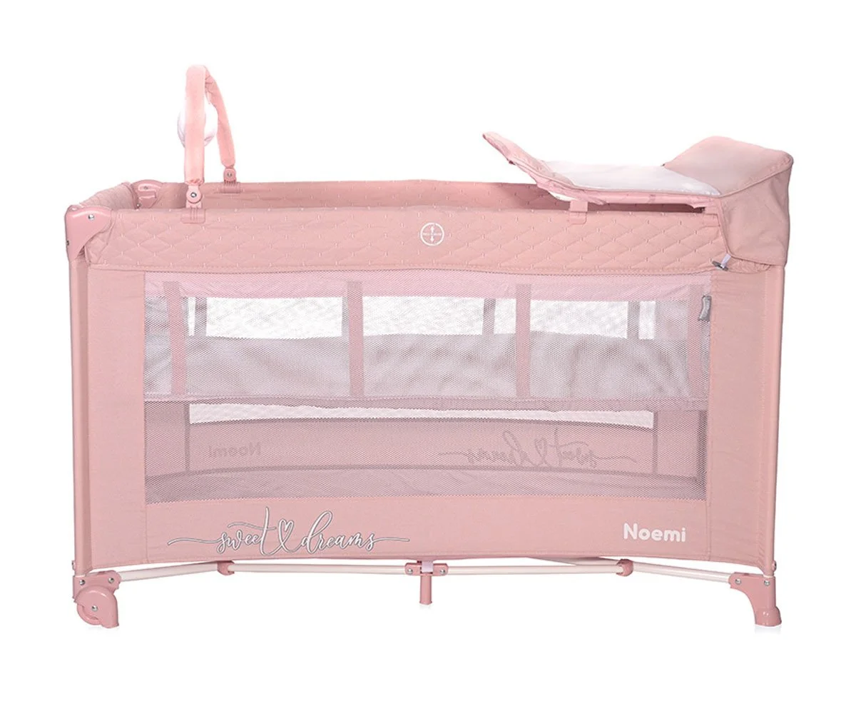 Lorelli Кошара за спане и игра Noemi 2 нива Plus Mellow Rose Star