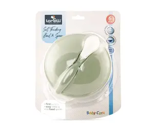 Lorelli Acc Купа с вакуумно дъно и с лъжичка, Mint Green