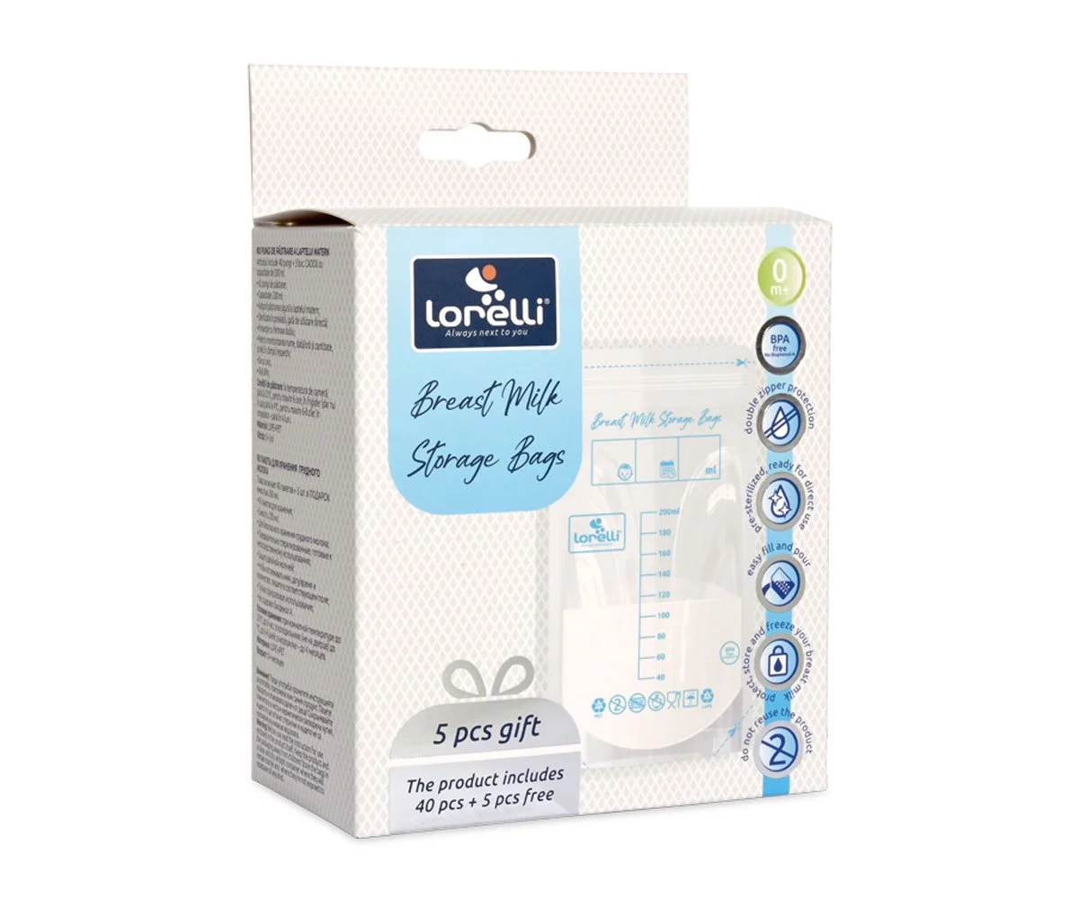 Lorelli Acc Пликове за съхраненеие на кърма 40+5 бр.