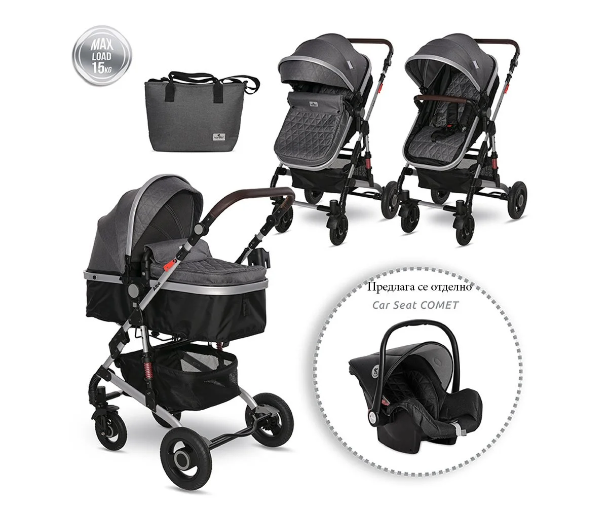 Lorelli Комб.количка Alba Premium Steel Grey