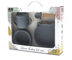 Lorelli Acc Силиконов сет за хранене 4 части grey