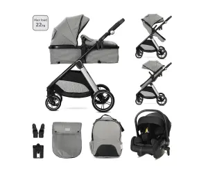 Lorelli Комб.количка Aspen 3в1 grey+адаптори