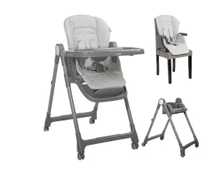 Lorelli Столче за хранене Chef grey leather