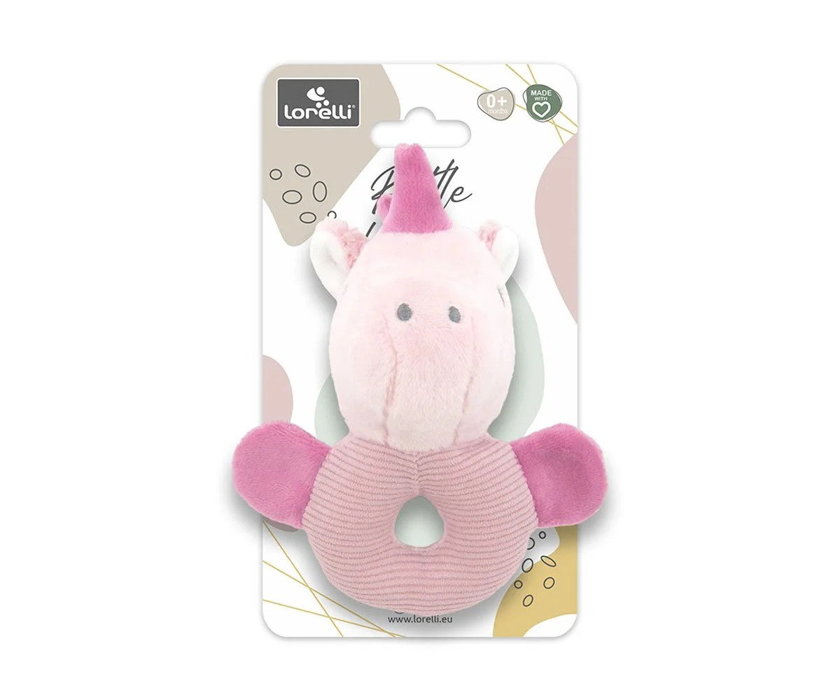 Lorelli Toys Дрънкалка еднорог розов natural