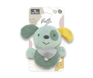 Lorelli Toys Дрънкалка куче зелено natural