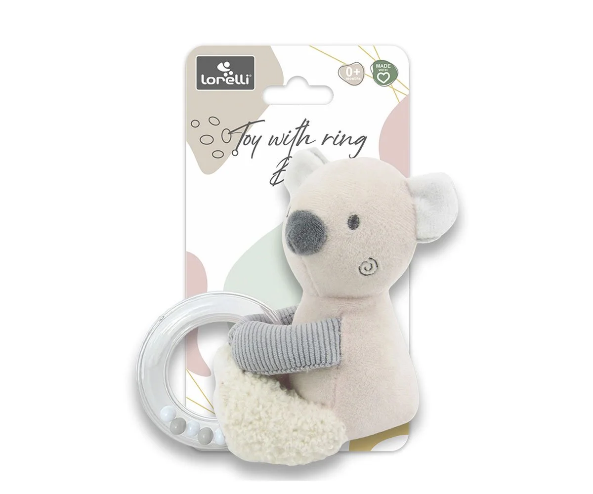 Lorelli Toys Дрънкалка мече бежово natural