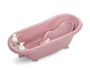 Lorelli Bath Вана 88см с оттичане+термометър+подложка Nordic Pink