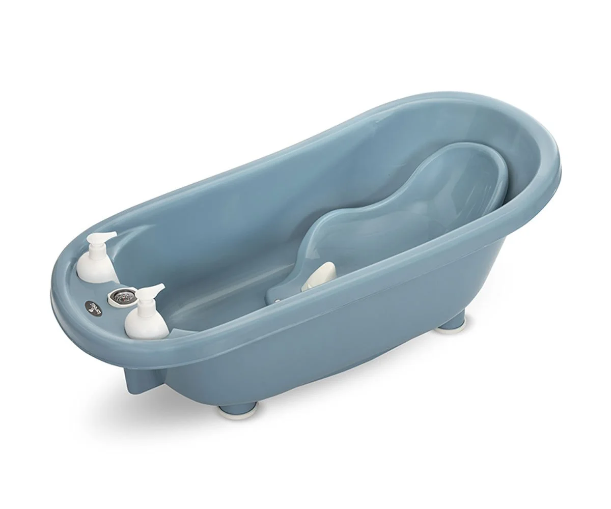 Lorelli Bath Вана 88см с оттичане+термометър+подложка Nordic Blue