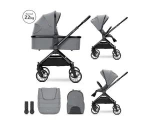 Lorelli Комб. количка Reya 2в1 до 22 кг с реверсив. дръжка и кош, grey