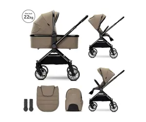 Lorelli Комб. количка Reya 2в1 до 22 кг с реверсив. дръжка и кош, beige