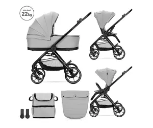 Lorelli Комб.количка Venice 2в1 до 22 кг grey с кош за новородено