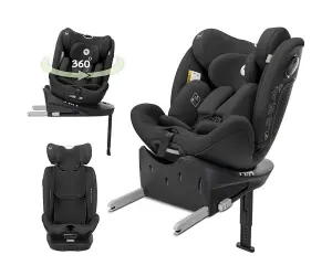 Lorelli Стол за кола Perseus Black i-Size 40-150 см, 360, isofix Support Leg