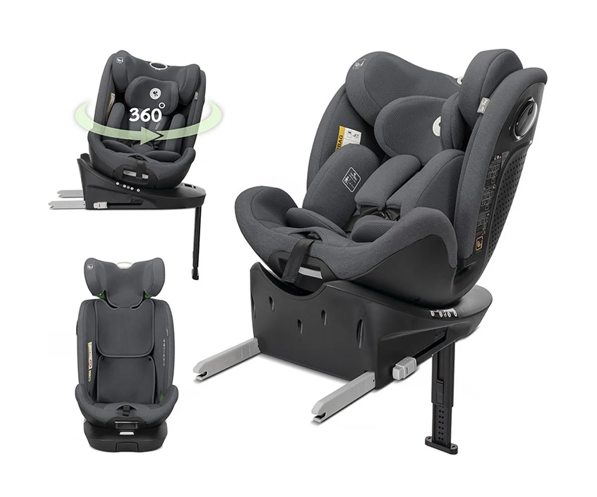 Lorelli Стол за кола Perseus Grey i-Size 40-150 см, 360, isofix Support Leg