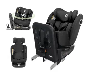 Lorelli Стол за кола Auriga Black i-Size 40-150 см, 360, isofix Anti rebound bar, SPS
