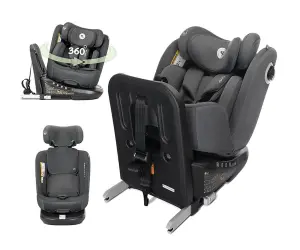 Lorelli Стол за кола Auriga Grey i-Size 40-150 см, 360, isofix Anti rebound bar, SPS