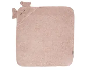 Lorelli Text Хавлия с качулка и бродерия, 90Х90 см, розова