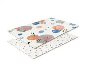 Lorelli Toys Двулиц.термо килим за игра 120-180 см сгъваемо, ocean&stars