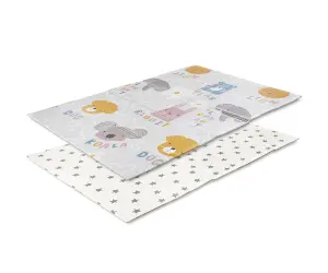 Lorelli Toys Двулиц.термо килим за игра 120-180 см сгъваемо, buddies&stars