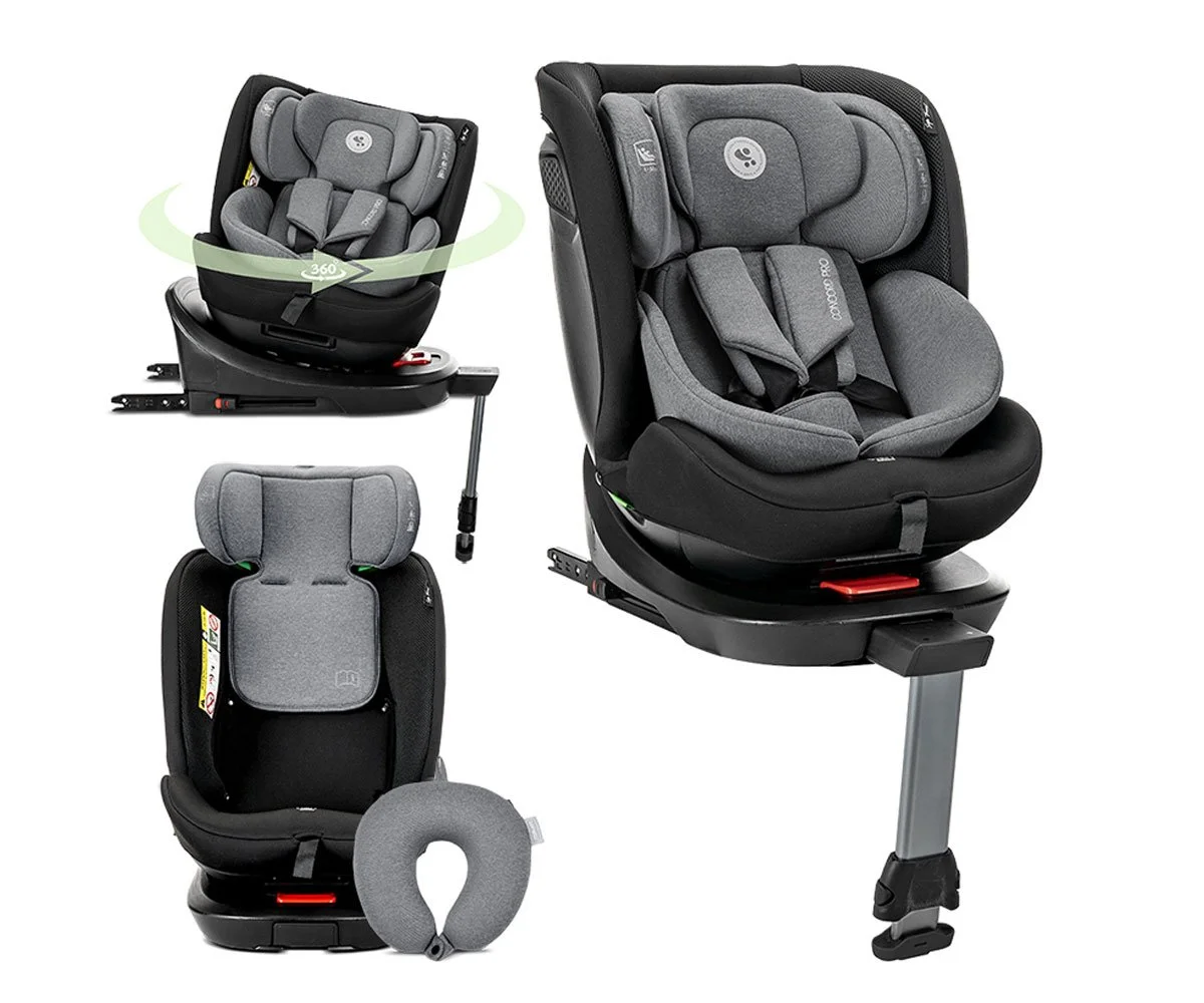 Lorelli Стол за кола Concord Pro grey i-Size Isofix 40-150 см sup.leg+възглавница за път
