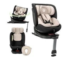 Lorelli Стол за кола Concord Pro beige i-Size isofix 40-150 см sup.leg+възглавница за път