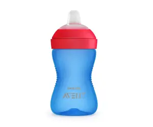 Avent-Неразливаща се чаша с мек накрайник 300мл 9м+ синя