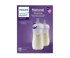 Avent-Шише Natural Response 3.0 с биберон 3м+, 2 x 330мл