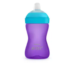 Avent-Неразливаща се чаша с мек накрайник 300мл 9м+ момиче