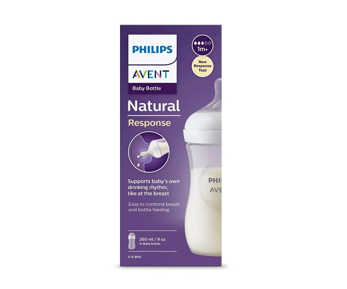 Avent-Шише Natural Response 3.0 с биберон 1м+, 260мл