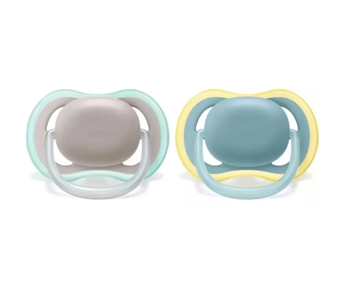 Avent-Залъгалки Ultra Air+стер. кутия (18м+) неутрални