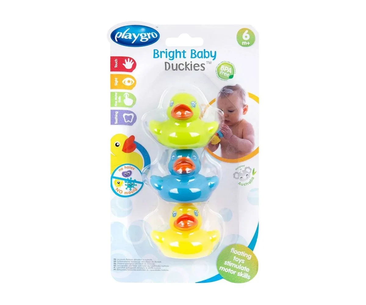 Playgro-Цветни патета, 3 броя, 6м+