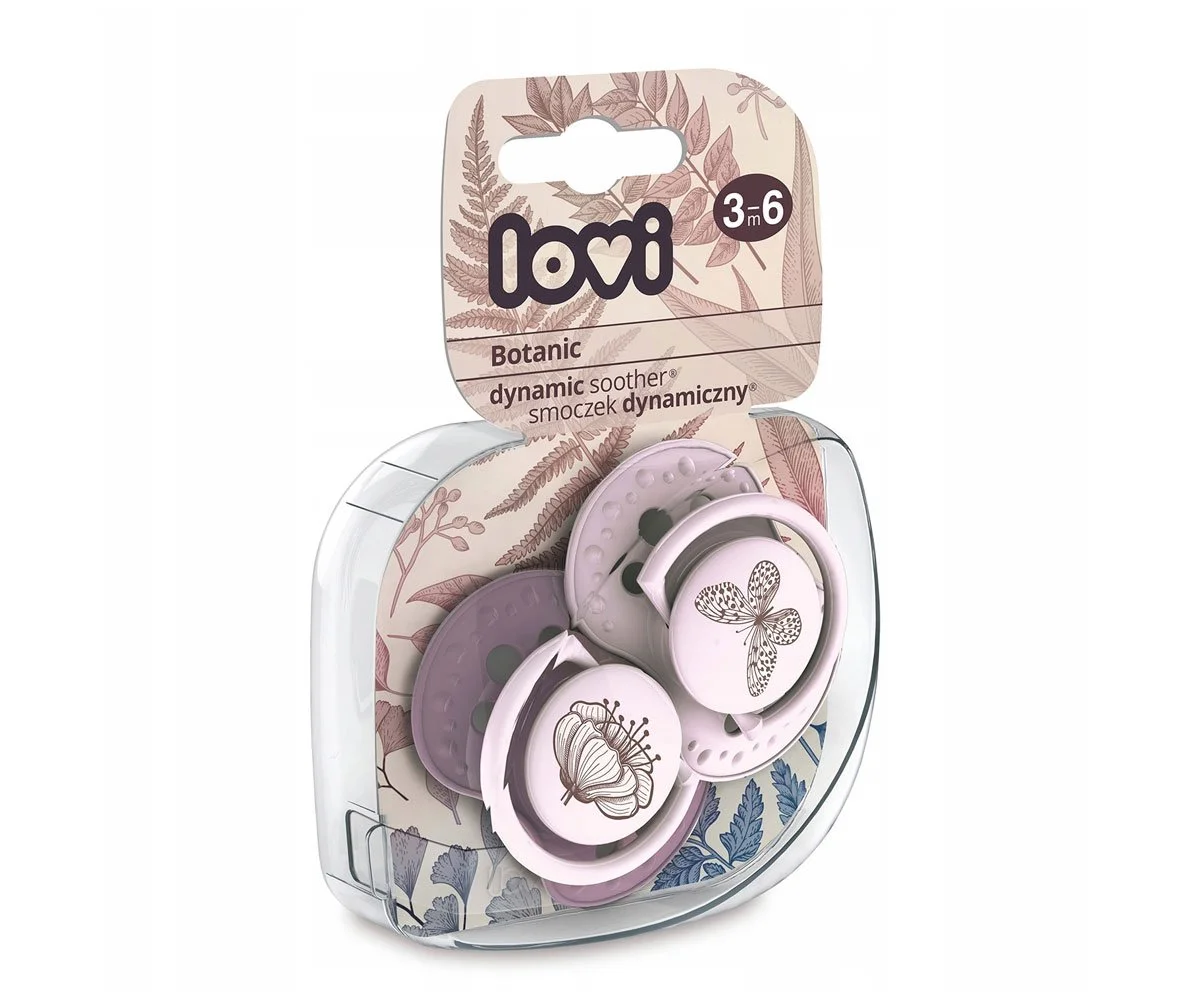 Lovi-Силиконова залъгалка 2 бр Botanic 3-6 м