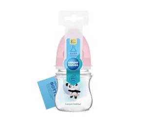 Canpol-Шише антиколик с широко гърло Toys 120 мл розо