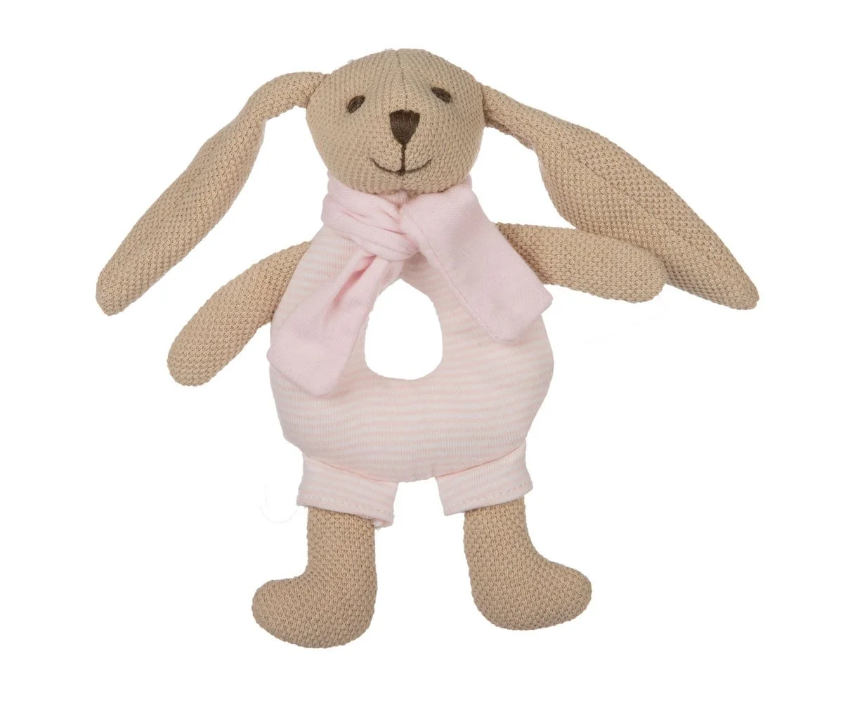 Canpol Toys-Дрънкалка мека Bunny розова