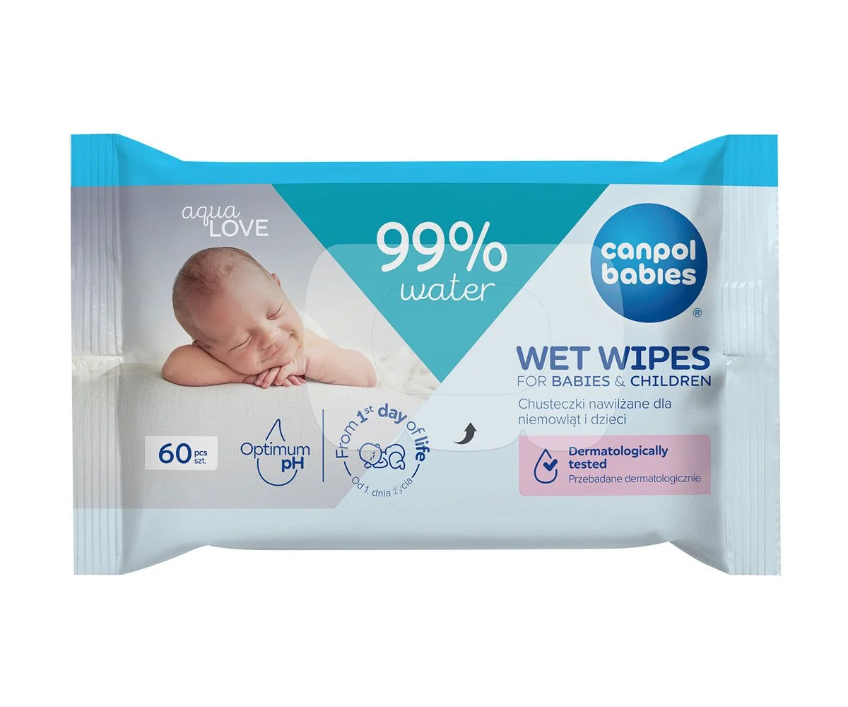 Canpol-Мокри кърпи 60 бр