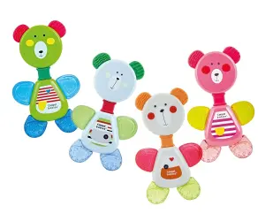Canpol Toys-Дрънкалка с водна чесалка Мече