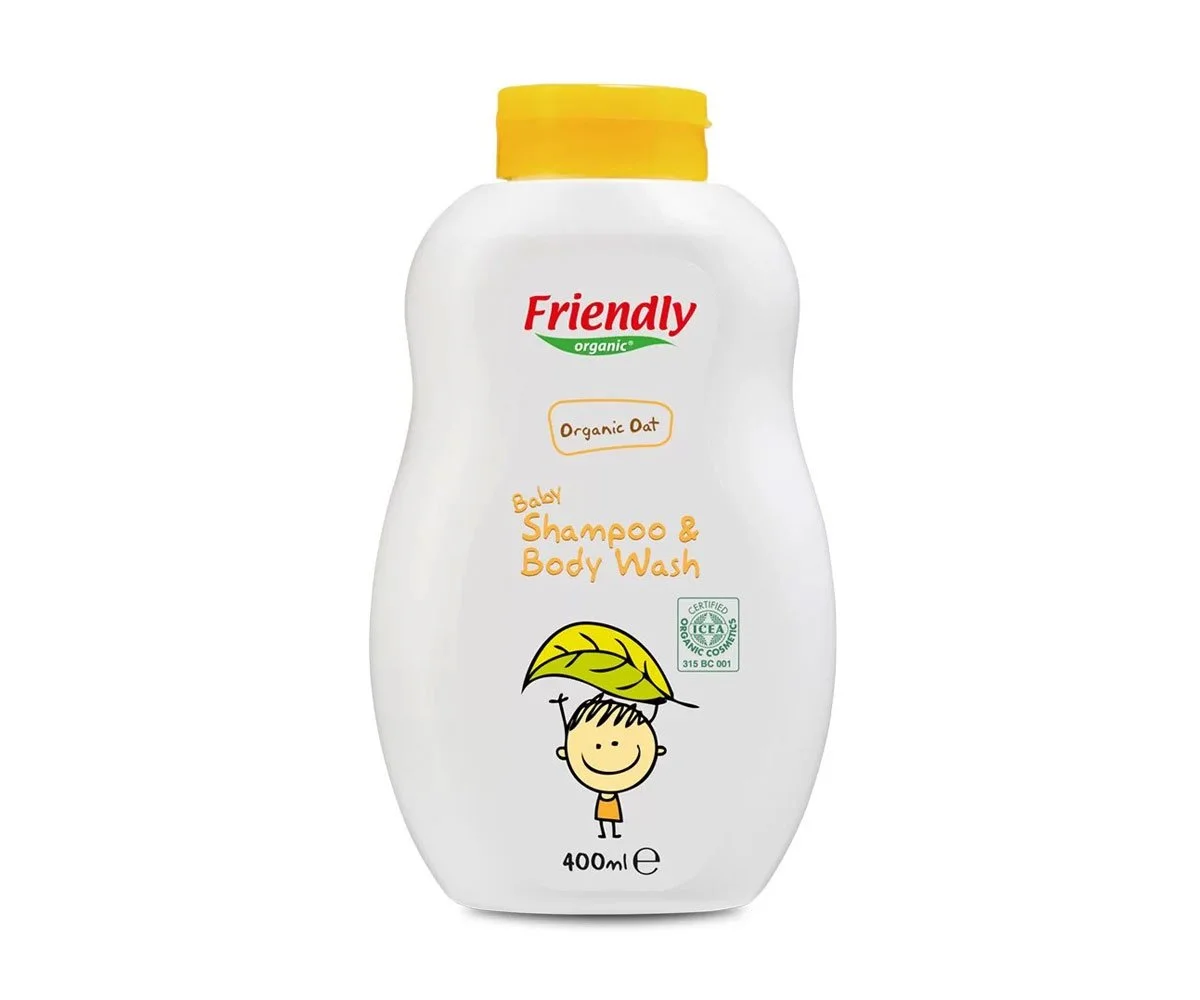 Friendly-Organic Бебешки шампоан с органичен овес 400мл