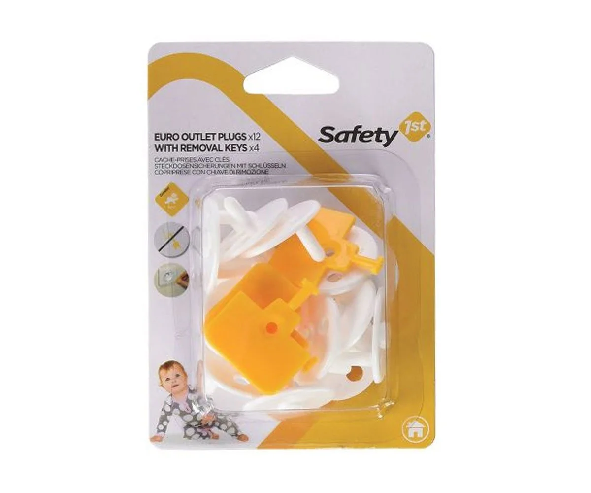 Safety 1St Предпазители за контакт с ключ за премахване 12бр./оп.
