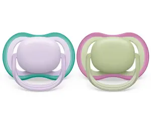 Avent-Залъгалки Ultra Air+стер. кутия0-6м) неутрални момиче