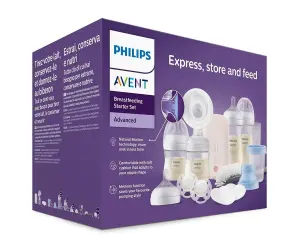 Avent-К-т Ел.помпа Natural Motion+4шишета, зал. 0-6м, 4 биб., подпл,четка