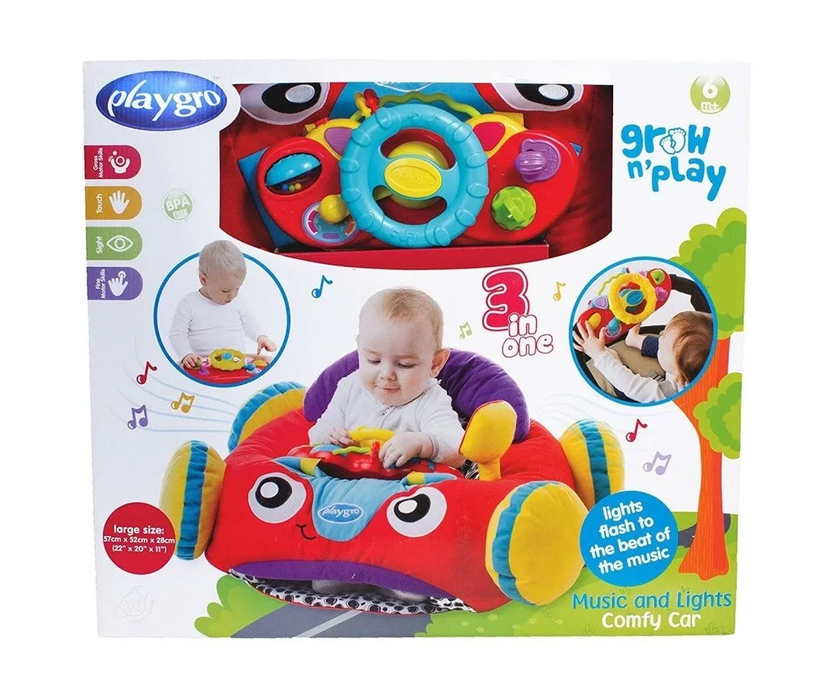 Playgro-Игрален център кола със светлини и звуци 6м+