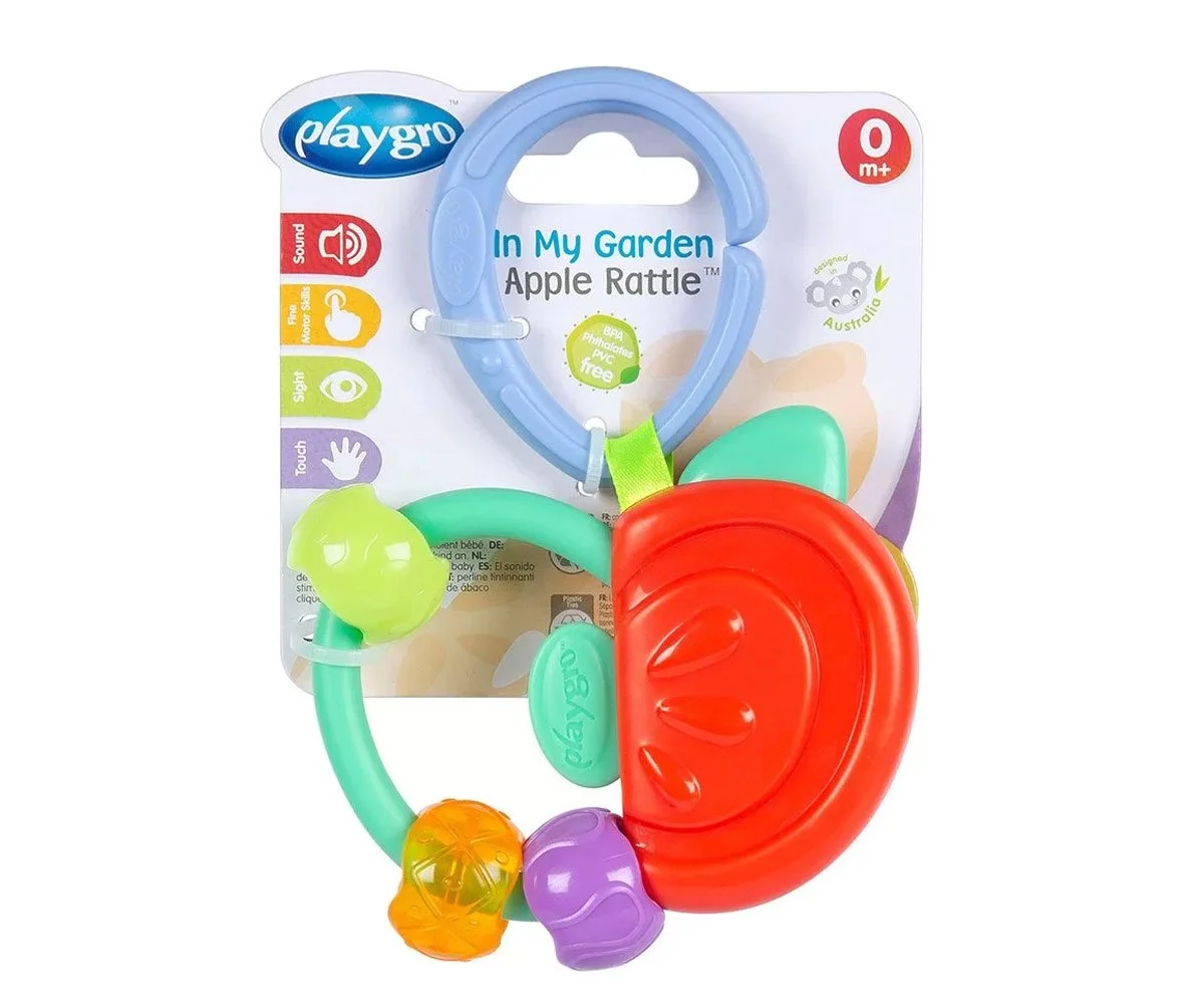 Playgro-Дрънкалка Ябълка, 0+