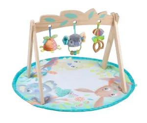 Playgro-Активна Гимнастика с дървена арка Fauna Friends 0м+