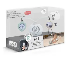 Tiny Love- Играчка за количка 2-in-1 Tummy Time Black&White Decor, 0м+