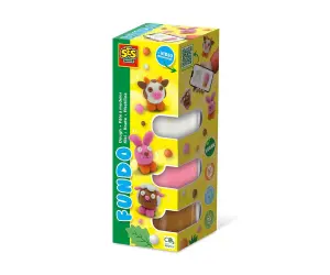 SES - FunDo dough - Пластилин житовни във фермата, 3x90гр-1x40гр
