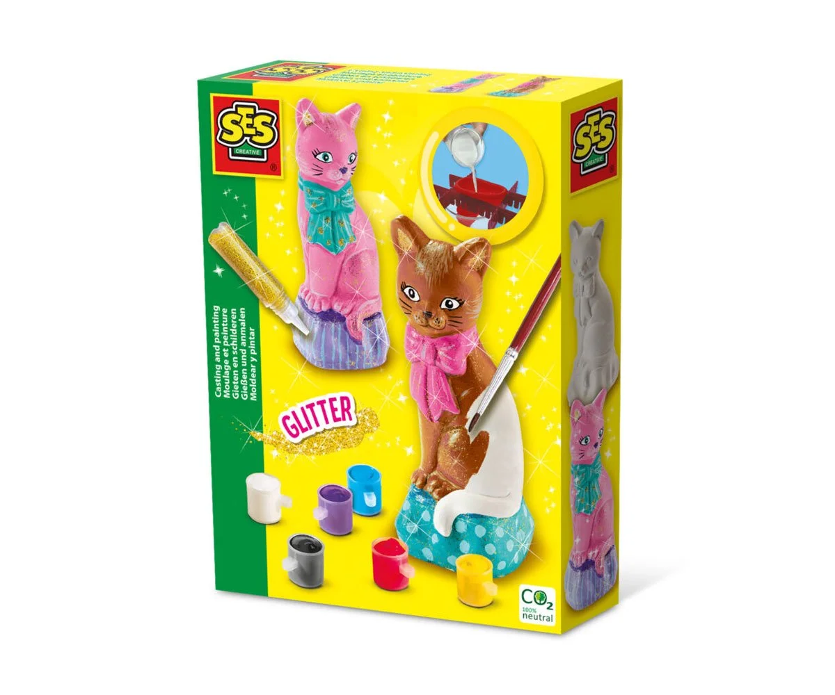 SES - Отливане и рисуване - фигурка 3D, Котка